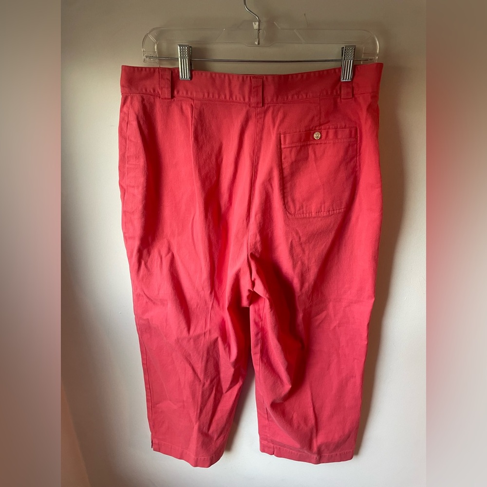 Tommy Bahama Coral Stretch Lightweight Summer Capri Size 14 (J) - Picture 2 of 5